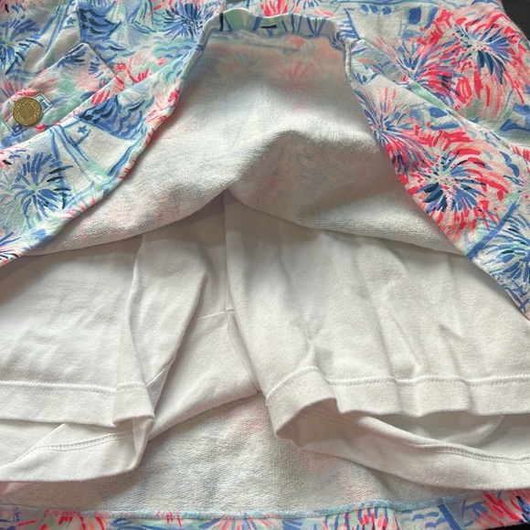 Lilly Pulitzer Madison Skort Sea To Shining Sea Patriotic Fireworks Sz XS - Picture 7 of 11